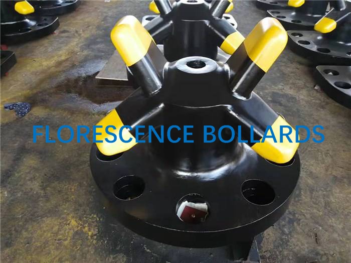 Cast Iron Marine Mooring Bollard Tee Head Type ISO Standard