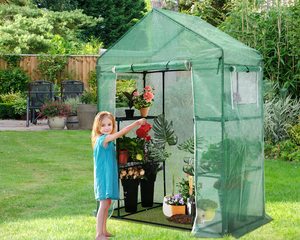 Promenade Petites Serres Poly Pe Mesh Couvrant L'hiver Extérieur Tomate Légumes Mini Serres De Jardin - Product Image 6