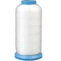 Blanc et noir en gros 40/2 5000yds Polyester Nylon fil à coudre de haute qualité résistance chimique fil à faible quantité minimale de commande