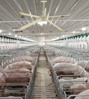 Ventilateur de plafond HVLS industriel pour étendre la couverture de refroidissement dans les grandes installations