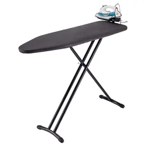 Heat Resistant Adjustable Height Foldable Ironing Board With Iron Holder