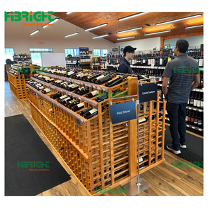 Highbright Novo Design Personalizado Tamanho Layout Supermercado Design Resistente Wine Display Rack para Liquor Store Fixture - Product Image 4