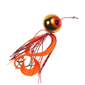 Señuelo de Pesca Redondo con Forma de Llama Lunar, 120g, Aleación de Zinc Electrochapada, Señuelo para Pescar Bacalao - Product Image 1
