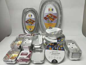 ถาดฟอยล์อลูมิเนียมฟอยล์พร้อมฝาพลาสติกภาชนะบรรจุอาหารแบบใช้แล้วทิ้งแบบใช้แล้วทิ้ง - Product Image 3