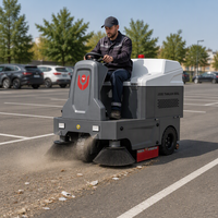 Balayeuse électrique autoportée CleanHorse M3 nouvelle génération pour l'hiver, batterie 48V/80AH, largeur de balayage 1400 mm, pour gravats routiers, débris de parking