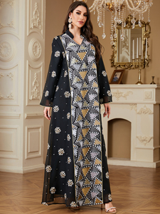 2026 Elegant <strong>Abaya</strong> for Women Muslim Mesh Embroidery Dress Closed Tassel Robe Jalabiya for Eid Ramadan Minimum <strong>Order</strong> 2pcs - Product Image 3