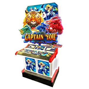 USA Software Coin Dioperasikan Vertikal 32 Inci 2 Player Mesin Memancing Berdiri Arcade Shooting Game Captain You