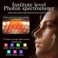 Pro Standing 360 °   Appareil de luminothérapie LED rotatif 7 couleurs PDT pour le visage, machine PDT Light Physio pour spa
