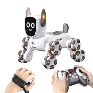 2026 Voitures RC intelligentes à détection de mouvement, télécommandées automatiquement, et Jouet <span class=keywords><strong>chien</strong></span> robot 8 roues pour enfants - Product Image 1