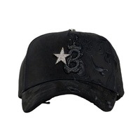 En stock Barbas Sombreros INFERNO Original Beard Hats 5 Panel Suede Wide Brim Baseball Beard Hats Barbas Chrome Hats X Ct