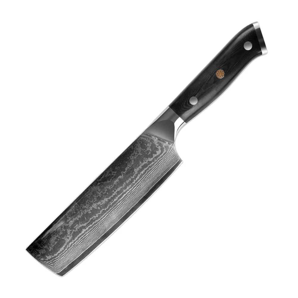 Trung Quốc 8 inch handmade giả mạo Damascus thép gỗ xử lý dao nhà bếp đầu bếp Cleaver butcher Nakiri dao