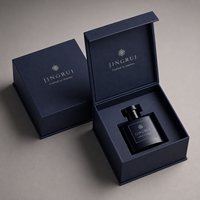Boîte magnétique rigide mate de luxe pour emballage de parfum et cosmétiques, impression de logo personnalisée, avec insert en mousse pour les entreprises de beauté