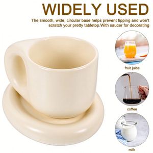 Mug en céramique de couleur unie, mug à café créatif et original, cadeau pour la maison, l'hôtel, le restaurant, vaisselle - Product Image 3