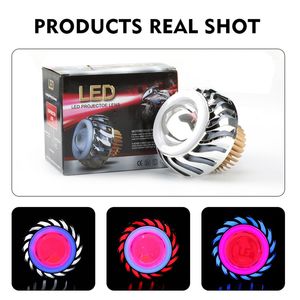 30W LED Angel Eyes Mini Proyector Faro Alto/Bajo Haz Demon Eyes DRL Lámpara Coche/<span class=keywords><strong>Moto</strong></span> Lámpara <span class=keywords><strong>de</strong></span> cabeza Retrofit 12V - Product Image 3