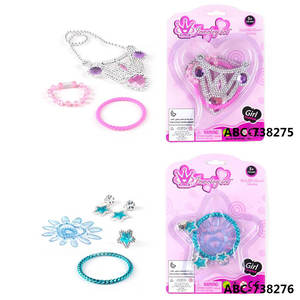 قلادة بلاستيكية على شكل تاج أميرة للبنات بالجملة - Product Image 4