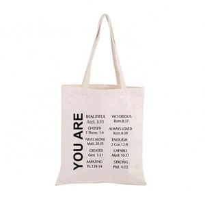 Custom Printed Fashion Design Top Quality Eco-Friendly Cloth Trendy Tote Heat Transfer School Shoulder Canvas Cotton Bag - Product Image 1