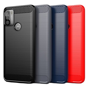 Funda protectora de <span class=keywords><strong>fibra</strong></span> de carbono para Moto, protector de TPU suave para Moto G50, G52, G60S, E32, G42, G22, precio más <span class=keywords><strong>barato</strong></span> de fábrica - Product Image 1