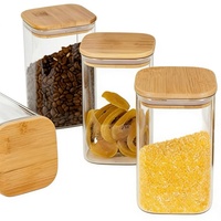 Vente en gros de couvercles carrés en bambou écologiques de qualité alimentaire avec anneau d'étanchéité, bouchon de bouteille durable pour le stockage de bocaux de 52 OZ