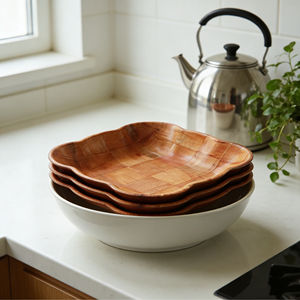 Bols en bois naturel écologiques de qualité supérieure, bols en bois sculptés à la main pour le camping, utilisation pour le riz, les nouilles, résistants à la chaleur, légers - Product Image 3