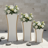 Ensembles de jardinières en fibre de verre personnalisées, jardinières de jardin d'extérieur, jardinières minimalistes en fibre de verre, grands bacs de plantation