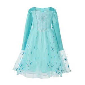 Vêtements de <span class=keywords><strong>Reine</strong></span> <span class=keywords><strong>des</strong></span> Neiges pour Enfants en Gros, Broderie de Flocons de <span class=keywords><strong>Neige</strong></span>, Dimensions Personnalisées, Approuvé par la BSCI pour les Distributeurs de Festivals - Product Image 5