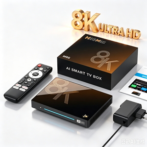 กล่องรับสัญญาณทีวีอัจฉริยะ Android 14.0 AI รุ่นใหม่ล่าสุด <span class=keywords><strong>ราคา</strong></span>โรงงาน H96 MAX H96MAX RK3576 M9S 8-core 8G RAM 128G ROM 6TOPS NPU - Product Image 3