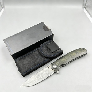 Coltello Tascabile Pieghevole con Lama a Punta Goccia, Manico in Plastica, Cambio Rapido della Lama, per Campeggio e Sopravvivenza all'Aperto - Product Image 1