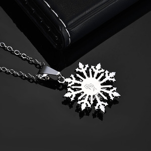 Real Gold Plated Bling Moissanite Rose Snowflake Charm 925 Silver Hip Hop <b>Iced</b> Out Jewelry Custom Micro Pave Setting Winter Rose - Product Image 3