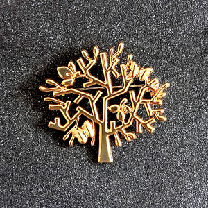 Épingles de luxe pour mariage et fiançailles Life Tree, strass colorés, alliage plaqué or, designs personnalisés, haute qualité, cadeau pour femme - Product Image 6
