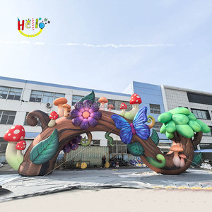 Tùy chỉnh đạo cụ Sân Khấu Công viên giải trí vòm nhà máy bơm hơi với nấm hoa bướm - Product Image 2