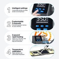 Station de soudage SUNSHINE S3, réglage numérique LED, mise en veille automatique, chauffage rapide en 2 secondes, outils de soudage microélectroniques JBC 210