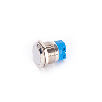22 millimetri di Metallo Interruttore di Pulsante Impermeabile pulsante di Auto-reset 5 Pin Push Button Switch