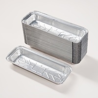 Moules à pain rectangulaires profonds jetables en aluminium de 1350 ml (47 oz) avec couvercles, qualité alimentaire, robustes, résistants à la chaleur, pour la cuisson au four