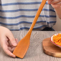 Spatule à long manche pour faire frire des œufs, griller des steaks, petite spatule en bois, accessoires de cuisine, spatule, outils de cuisine