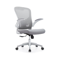 Chaises de bureau ergonomiques pivotantes en tissu maillé confortables et modernes pour ordinateur, avec support lombaire, vente en gros