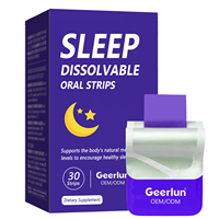 Bandes buccales OEM à marque privée pour un sommeil amélioré, relaxation anti-stress avec L-Théanine et Mélatonine, film oral dissolvable pour un sommeil apaisant