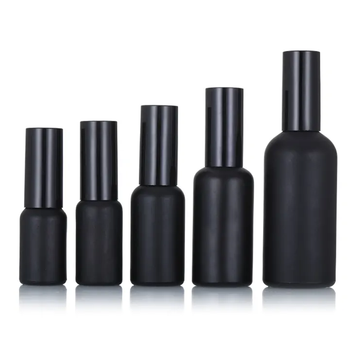 Bouteilles en verre pour parfum, huile essentielle, Spray noir, haute qualité, 5Ml 100Ml, fabricant chinois, nouveau