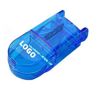 Wholesale Pill <b>Cutter</b> 2 in 1 Portable Tablet Splitter with Storage Box <b>Food</b> Grade BPA Free Medicine Divider for Daily Use - Product Image 1