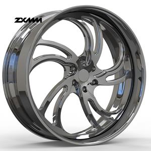 Jante en alliage forgé chromé poli sur mesure, 1/2 pièce, 5 branches, pour Chevy <span class=keywords><strong>Silverado</strong></span>, 5x114.3 5x120 5x130, 18 19 20 21 22 24 pouces - Product Image 1