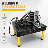 Table de soudage industrielle, poste de travail 3D avec trous de positionnement pour applications de soudage et de fabrication flexibles