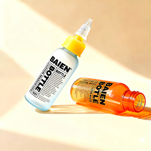 Venta al por mayor de plástico transparente PET Ketchup Squeeze botella para salsa de Chile cocina embalaje de alimentos Squeeze Twist botella - Product Image 3