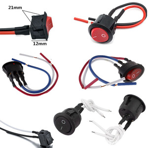 สวิตช์โยก KCD1 สำหรับเครื่องใช้ไฟฟ้าขนาดเล็ก ขนาด 21*15 มม. 2 ขา แบบเปิด-ปิด / เปิด-ปิด-เปิด 3 ขา แบบวงกลม พร้อมสายไฟ - Product Image 5