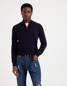 Suéter de <span class=keywords><strong>Cuello</strong></span> <span class=keywords><strong>Alto</strong></span> Personalizado con Logotipo, Tejido en Lana, Mohair y Cachemira, Manga Larga, con Cierre, para Invierno - Product Image 5