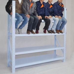 <span class=keywords><strong>Étagère</strong></span> de stockage en métal à longue portée pour usine, robuste, 4 niveaux, 300 kg, <span class=keywords><strong>étagère</strong></span>s en acier, montage facile - Product Image 3