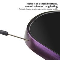 Bande de protection d'angle pour raquette de pickleball en TPU électroplaqué mat, anti-rayures, résistante à l'usure, pour enfants
