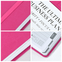 Vente en gros de carnets de notes personnalisés en cuir PU A5 avec reliure à point de selle