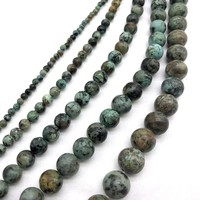 Perles rondes en jade Dong Ling multicolores naturelles en vrac, vente en gros, fournitures pour la fabrication de bijoux, bracelets et colliers DIY