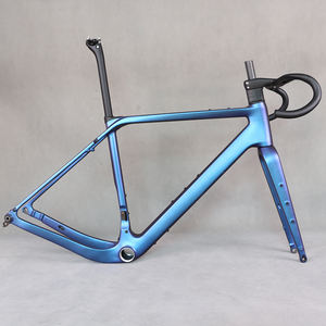 SERAPH carbono marco disco freno grava <span class=keywords><strong>bicicleta</strong></span> completo oculto Cable <span class=keywords><strong>bicicleta</strong></span> parte fibra de carbono T1000 T4 700X50C marco YS3073GR048 - Product Image 1