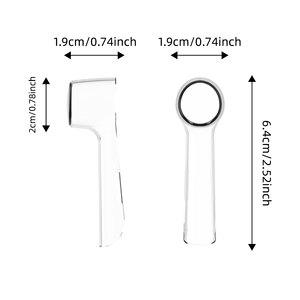 Têtes de brosse à dents électriques compatibles Oral B EB17D12iO5iO7iO8iO9D12 avec capuchon anti-poussière ABS, 2 ou plus pièces - Product Image 3