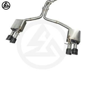 Scarico ad alte prestazioni CSZ per Audi A6 <span class=keywords><strong>A7</strong></span> C8 3.0T SS304, silenziatore tuning con telecomando, sistema cat-back valvolato ad alte prestazioni - Product Image 4